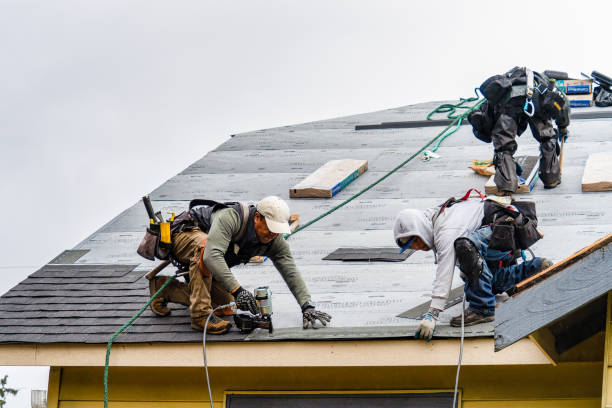 Professional Roofing technician working in Shannon, NC